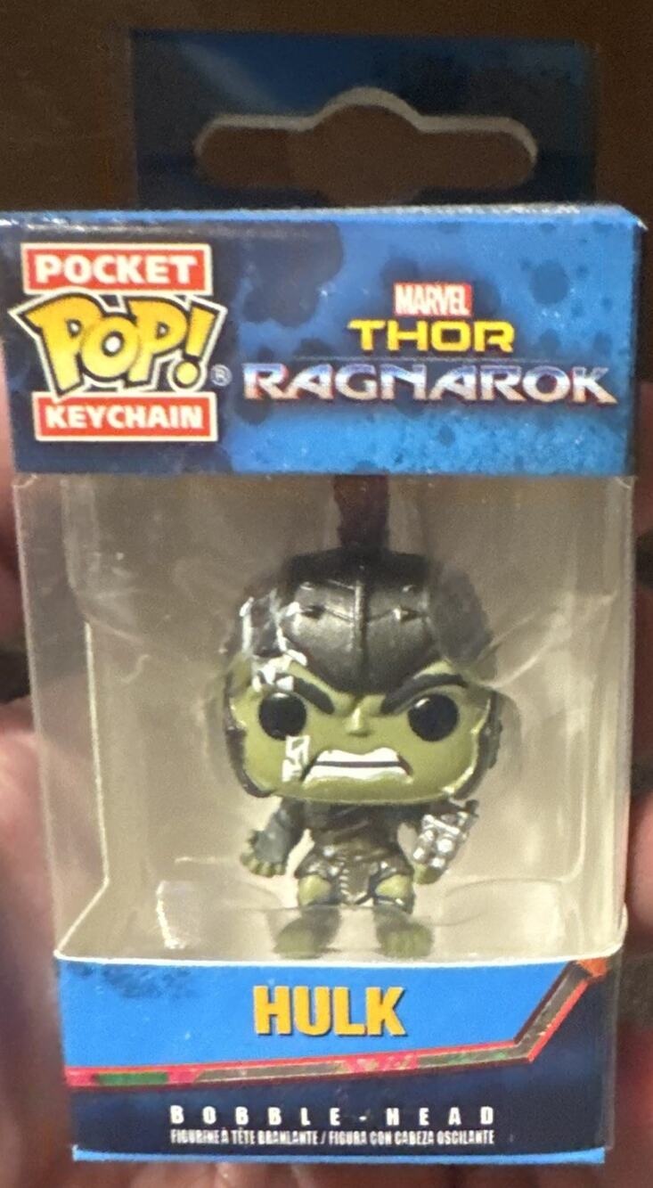 Funko Pocket Pop! Marvel Thor: Ragnarok Hulk Bobble-Head Keychain